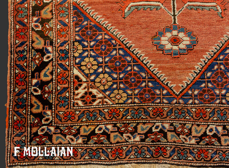 Antique Persian Meshkin Runner Carpet  n°:87285353